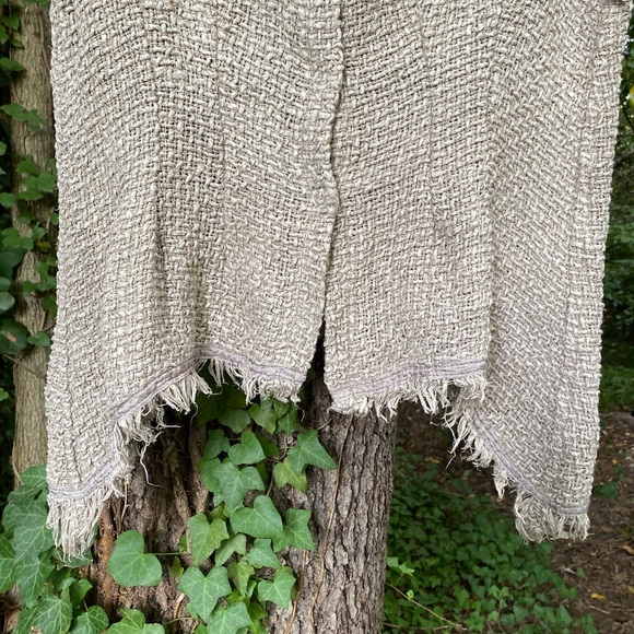 Rare Magnolia Pearl Hand Loomed Silk w Cotton Top - Picture 3 of 12